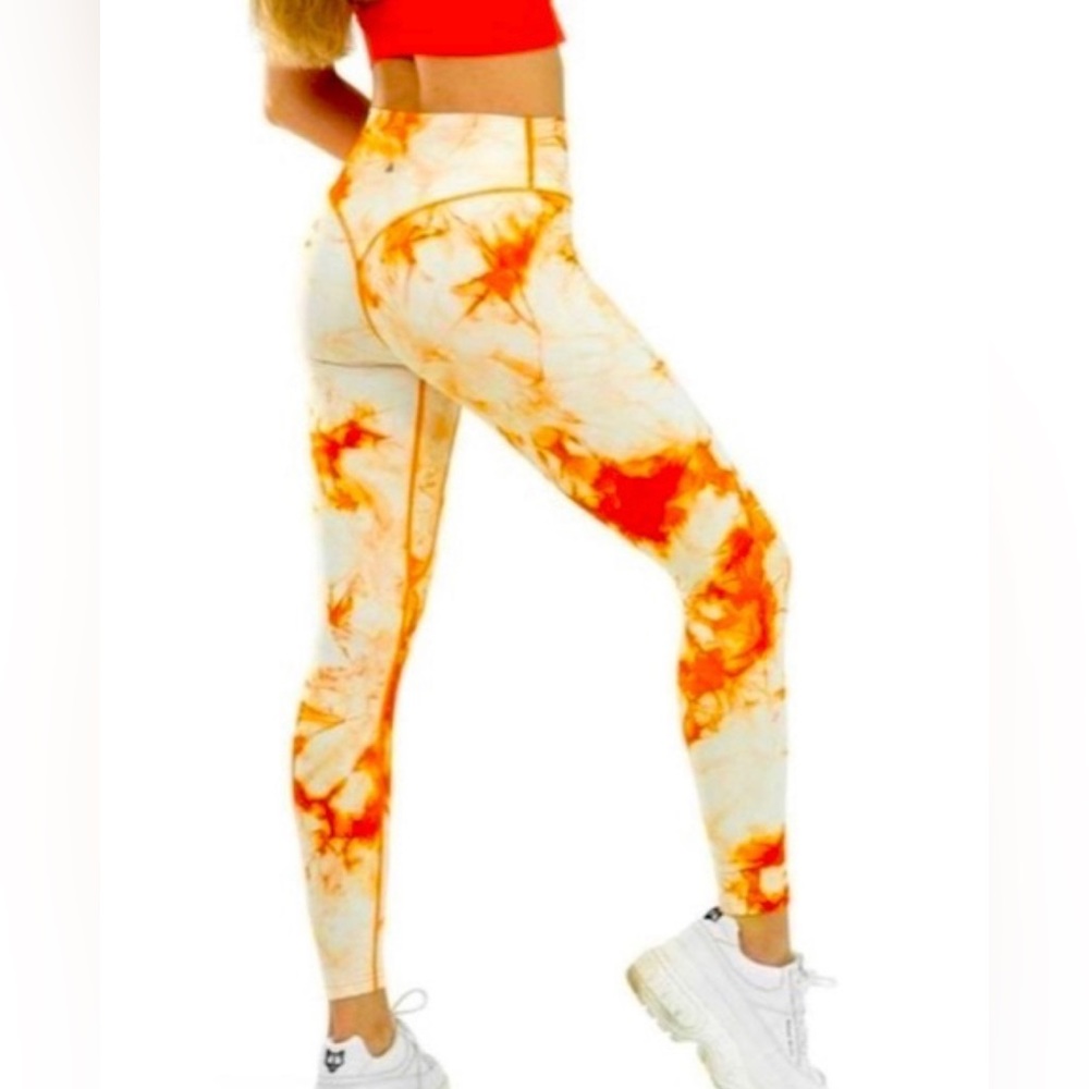 Balance Athletica (Vitality) Orange Tie Dye leggings